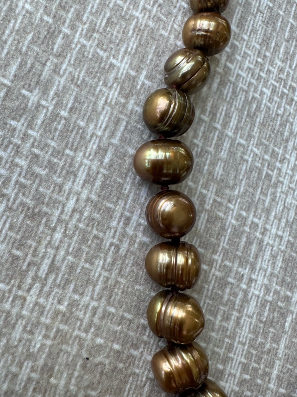 NWOT Tuckernuck Toasted Brown Baroque Pearl Necklace - Picture 3 of 7